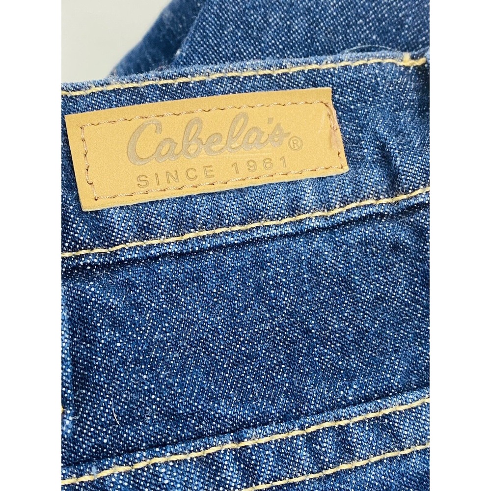 Cabela's Women's Size 18 Reg Fleece Lined Straight Leg Blue Jeans‎ NWT - Picture 5 of 7